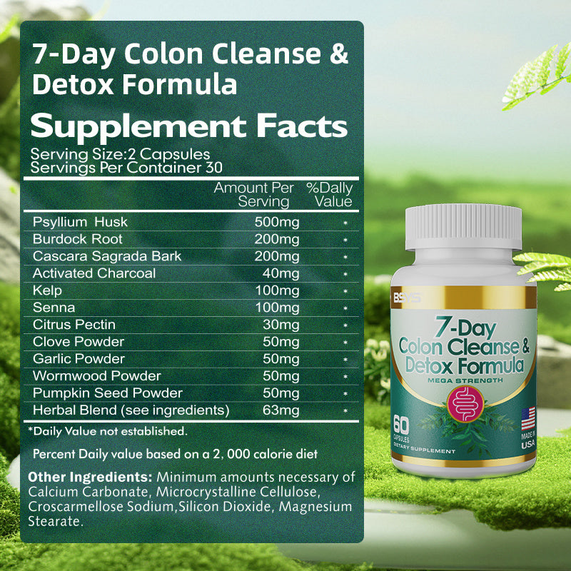 7-Day Colon Cleanse & Detox Formula