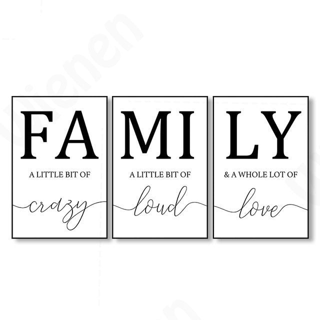 Family Letter Canvas Painting