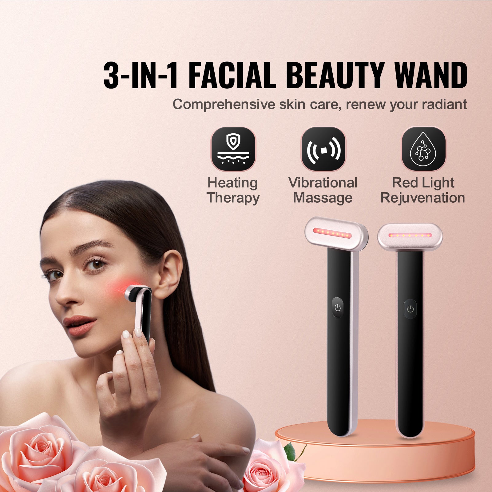 Anti-Aging Red Light Therapy Wand