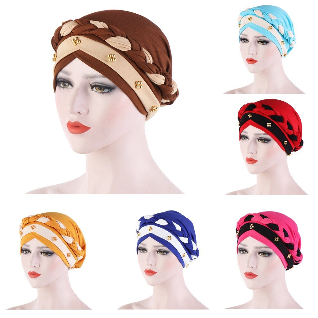 Three-layer Turban Cap