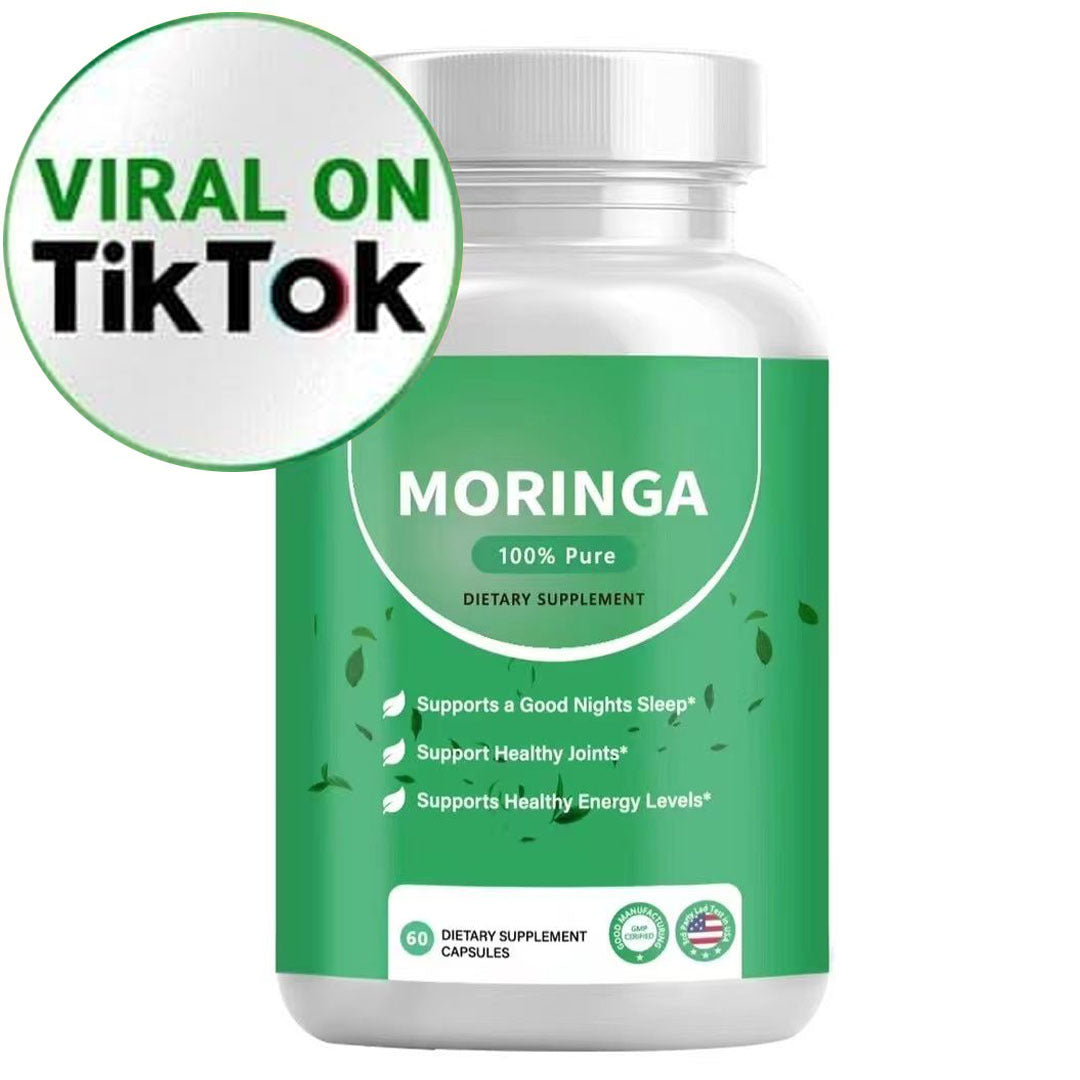 Pura Moringa Leaf Energy, Metabolism & Immune Support, 60pcs Dietary Supplement Capsules